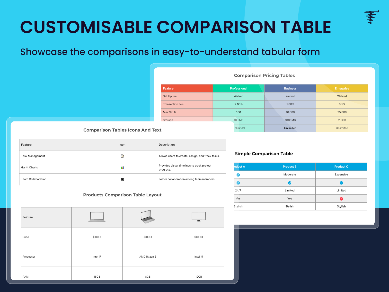 customisable-comparison-table