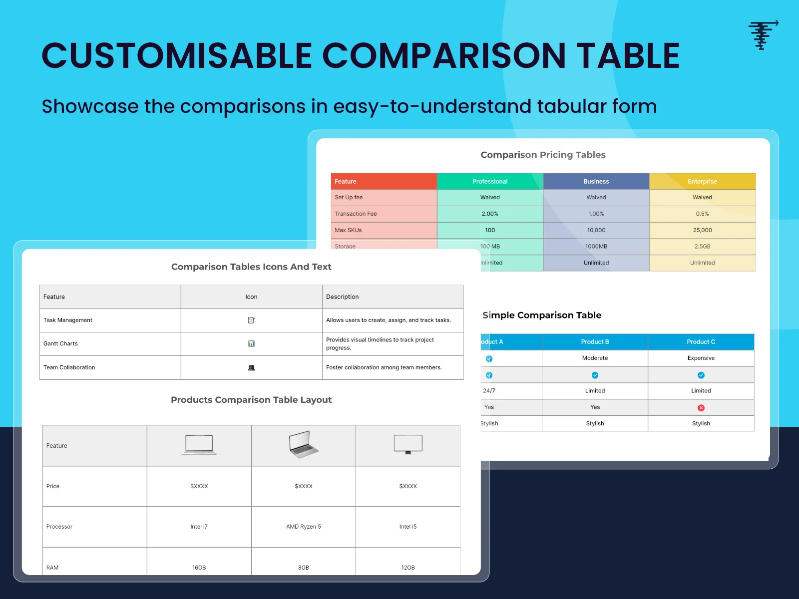customisable-comparison-table
